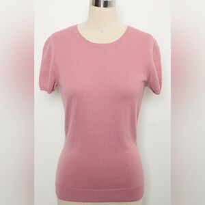Short-sleeve 100% Cashmere T-shirt[NEW]
